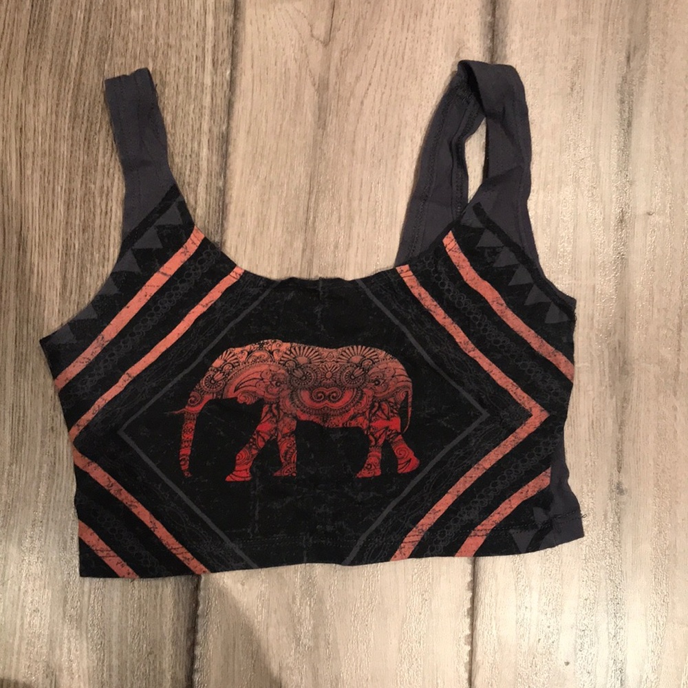 Elephant crop top